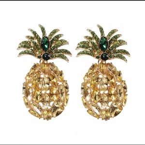 Pineapple Rhinestone  Earring